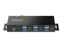 StarTech.com 7-Port Managed USB Hub with 7x USB-A, Heavy Duty with Metal Industrial Housing, ESD & Surge Protection, Wall/Desk/Din-Rail Mountable, USB 3.0/3.1/3.2 Gen 1 5Gbps - Concentrateur (hub) - 6 x USB 3.2 Gen 2 + 1 x USB 3.2 de 1ère génération - de bureau, Montage sur rail DIN, fixation murale - Conformité TAA 5G7AINDRM-USB-A-HUB