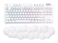 Logitech G715 - Clavier - sans clé - backlit - Bluetooth, 2.4 GHz - AZERTY - Français - commutateur : Tactile - blanc 920-010459