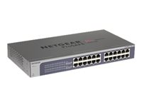 NETGEAR ProSafe Plus JGS524PE - Commutateur - non géré - 12 x 10/100/1000 (PoE) + 12 x 10/100/1000 - Ordinateur de bureau, Montable sur rack - PoE JGS524PE-100EUS