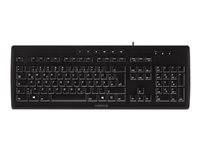 CHERRY STREAM 3.0 - Clavier - USB - Nordique - commutateur : CHERRY SX - noir G85-23200PN-2