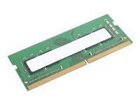 Lenovo - DDR4 - module - 32 Go - SO DIMM 260 broches - 3200 MHz / PC4-25600 - 1.2 V - mémoire sans tampon - non ECC - CRU - vert - pour ThinkCentre M70a; M70q; M80q; M90a; M90q; ThinkPad E14 Gen 2; E15 Gen 2; L14 Gen 1; L15 Gen 1; P1 (3rd Gen); P14s Gen 1; P15 Gen 1; P15s Gen 1; P15v Gen 1; P17 Gen 1; T14 Gen 1; T15 Gen 1; T15p Gen 1; ThinkStation P340 (Tiny) 4X71A11993