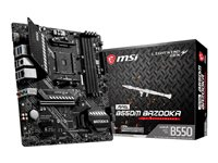 MSI MAG B550M BAZOOKA - Carte-mère - micro ATX - Socket AM4 - AMD B550 Chipset - USB-C Gen1, USB 3.2 Gen 1 - Gigabit LAN - carte graphique embarquée (unité centrale requise) - audio HD (8 canaux) MAG B550M BAZOOKA