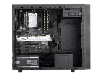 Cooler Master MasterBox E500L - Tour midi - micro ATX - pas d'alimentation (ATX) - Noir avec des finitions rouges - USB/Audio MCB-E500L-KN5N-S01