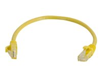 C2G Cat5e Booted Unshielded (UTP) Network Patch Cable - Cordon de raccordement - RJ-45 (M) pour RJ-45 (M) - 2 m - UTP - CAT 5e - moulé, sans crochet, bloqué - jaune 83243