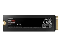 Samsung 990 PRO MZ-V9P4T0GW - SSD - chiffré - 4 To - interne - M.2 2280 - PCIe 4.0 x4 (NVMe) - AES 256 bits - TCG Opal Encryption 2.0 - dissipateur de chaleur intégré MZ-V9P4T0GW