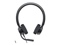 Dell Pro Stereo Headset WH3022 - Micro-casque - filaire - USB - certifié Zoom, Certifié pour Microsoft Teams - pour Latitude 5421, 55XX; OptiPlex 3090, 70XX; Precision 7560, 7760; Vostro 15 7510, 5625 DELL-WH3022