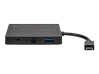 Targus - Concentrateur (hub) - 3 x SuperSpeed USB 3.0 + 1 x USB-C 3.1 de 1re génération (alimentation électrique) - de bureau ACH924EUZ